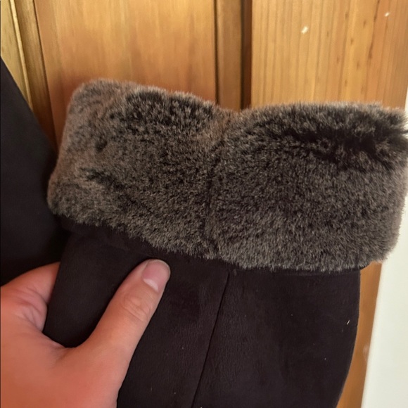 Coaco Vintage Black Fur Trim Jacket Size Small - Picture 7 of 7